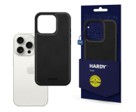 Etui / obudowa na smartfona 3mk HARDY Silky Leather MagCase do iPhone 15 Pro Max czarny